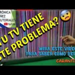 Solución rápida para las rayas de colores en la pantalla del televisor
