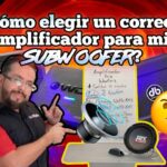 ¿Qué amplificador necesito para 2 bajos de 12 doble bobina? Guía y recomendaciones