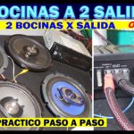 Conecta 4 bocinas a tu amplificador de 2 canales: guía paso a paso